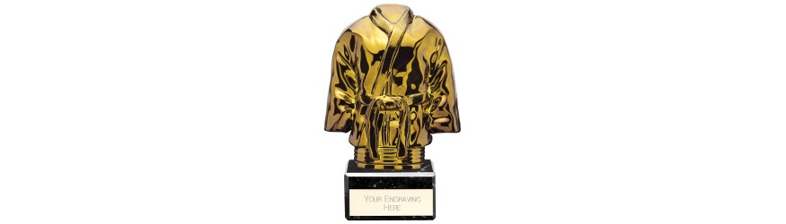 GOLD VIPER LEGEND MARTIAL ARTS LEGEND TROPHY - 5 SIZES - 13.5CM - 21.5CM